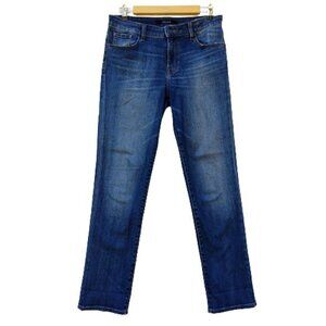 J Brand Amelia Jeans Size 28 Straight Leg Mid Rise Blue Stretch Denim Women's